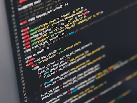 Lines of source code on a screen, illustrating the technology brief